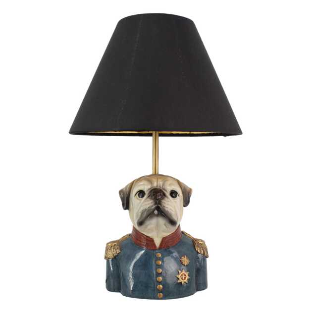 Casa Gentleman Dog Table Lamp, Black