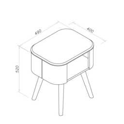 Jual Oslo Side Table - thumbnail 3