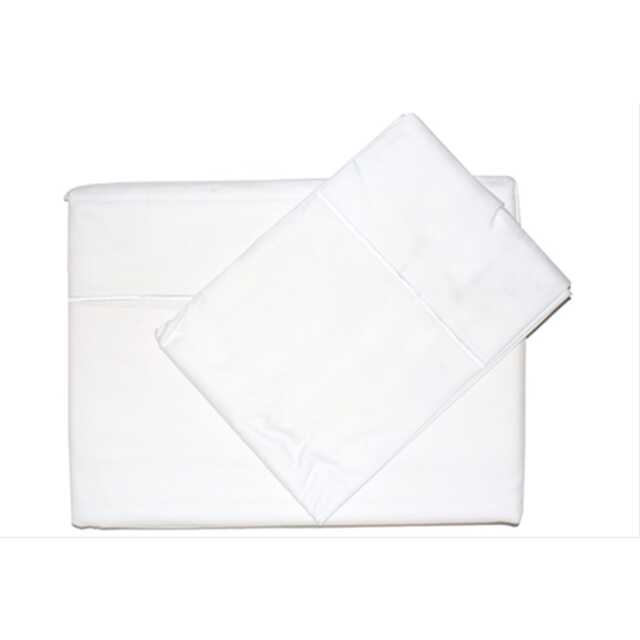 Belledorm 400 Thread Count Egyptian Cotton Flat Sheet, Double, White