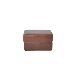 Italia Living Ghirlandaio Storage Leather Footstool - thumbnail 1