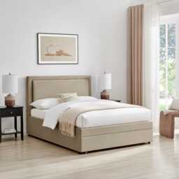 Casa Violet Storage Bed Frame, King Size, Taupe