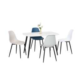 Casa Angelo Rectangular Dining Table, White - thumbnail 2