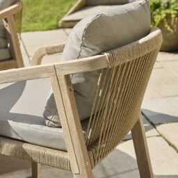 Kettler Cora Wooden Garden Bistro Set, 2 Seater - thumbnail 3