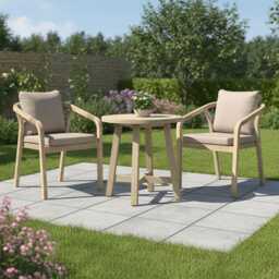 Kettler Cora Wooden Garden Bistro Set, 2 Seater
