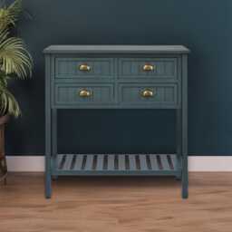 Casa Whitby Console Table, Antique Navy