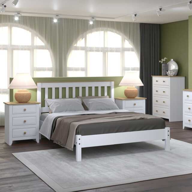Casa Clement 2 Drawer Petite Bedside Cabinet - image 1