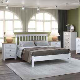 Casa Clement 2 Drawer Petite Bedside Cabinet - thumbnail 1