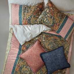 William Morris At Home Kelmscott Duvet Set, Double, Navy Rose - thumbnail 4