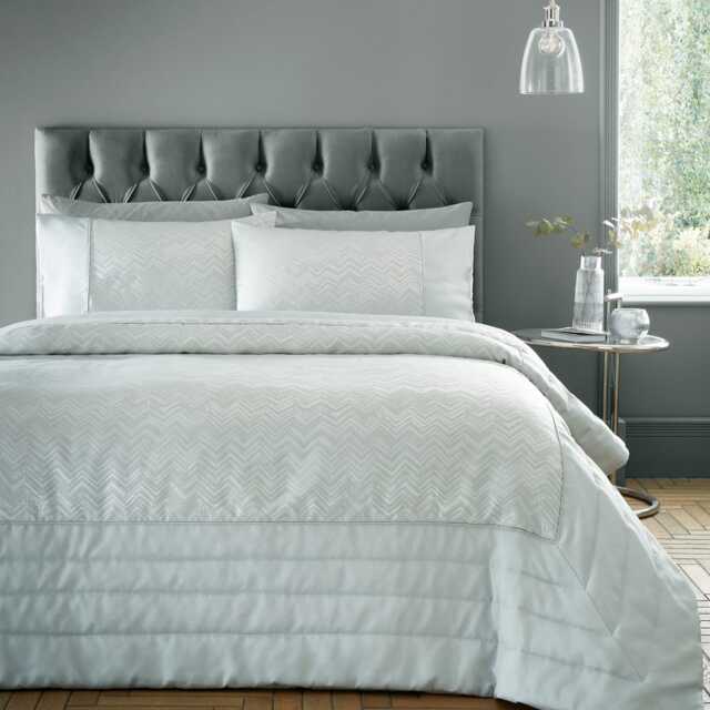Portfolio Home Antibes Duvet Set, Double, Silver - image 1