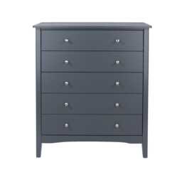 Casa Carla 5 Drawer Chest of Drawers, Midnight Blue - thumbnail 4