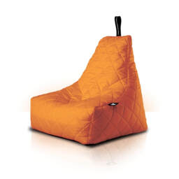Extreme Lounging Mighty B-Bag Quilted Weather Resistant Outdoor Bean Bag, Orange - thumbnail 1