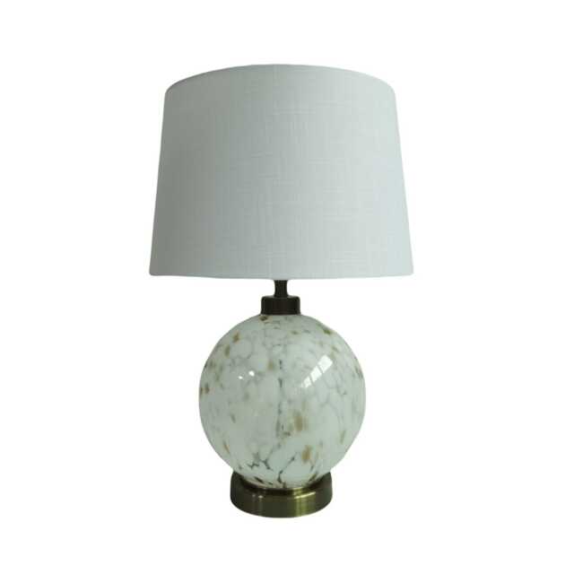 Casa Las Vegas Glass Table Lamp, Cream