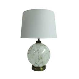 Casa Las Vegas Glass Table Lamp, Cream