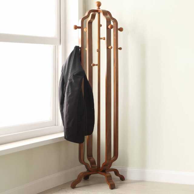 Jual San Marino Curve Coat Stand, Walnut - image 1