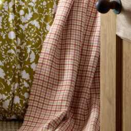 Laura Ashley Padbury Check Throw, Russet - thumbnail 2