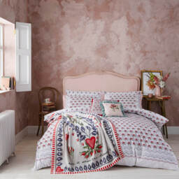 Cath Kidston Peace Dove Throw, White - thumbnail 2