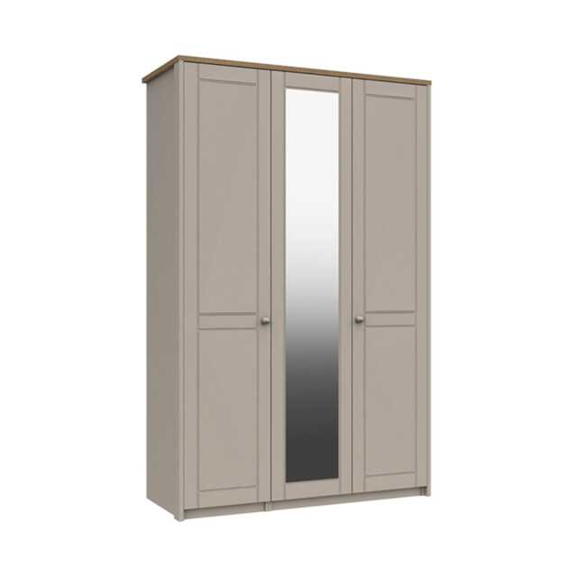 Casa Valencia 3 Door Wardrobe with Mirror - image 1