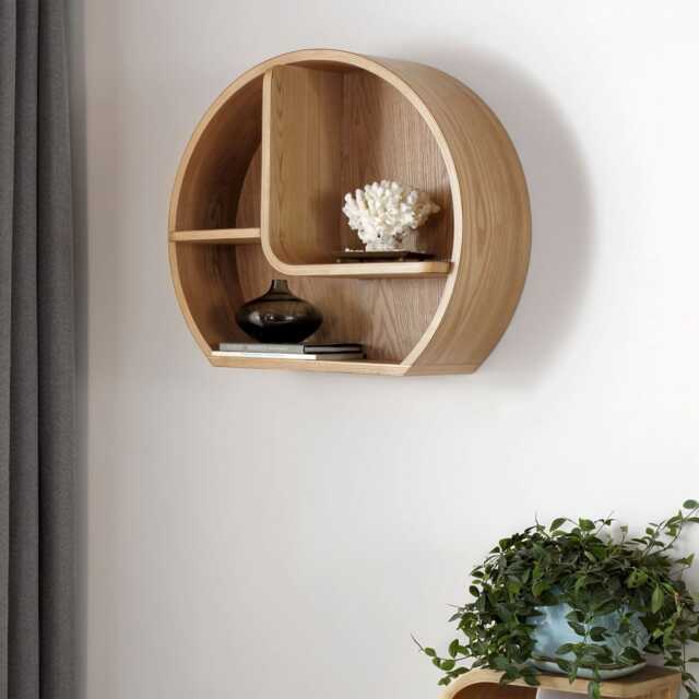 Jual San Francisco Wall Shelf, Oak - image 1