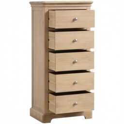 Casa Linden 5 Drawer Wellington Chest of Drawers - thumbnail 1