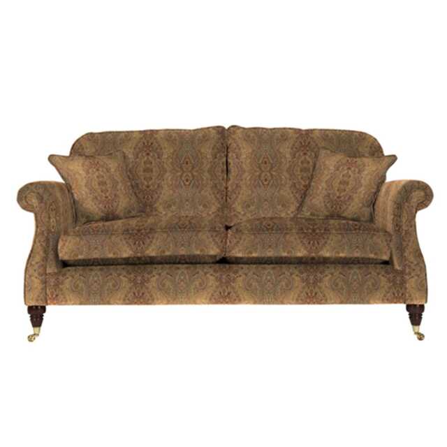 Parker Knoll Westbury Large 2 Seater Fabric Sofa, Baslow Medallion Gold
