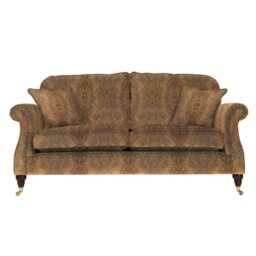 Parker Knoll Westbury Large 2 Seater Fabric Sofa, Baslow Medallion Gold