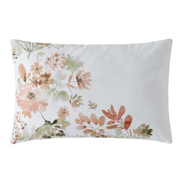 Laura Ashley Lewcombe Standard Pillowcase Pair, Terracotta - image 1