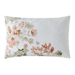 Laura Ashley Lewcombe Standard Pillowcase Pair, Terracotta - thumbnail 1