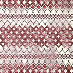 Frith Rugs Grace Collection Rug, 290cm x 200cm, Red & White Patterned