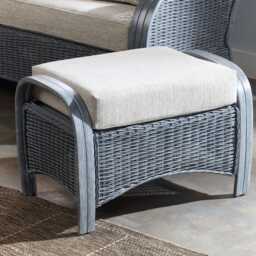 Desser Turin Cane Footstool - thumbnail 1