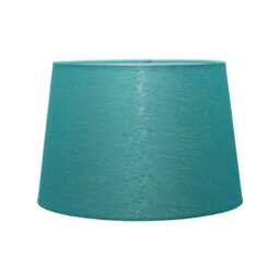 Casa Empire Cylinder Lamp Shade, 35cm, Faux Silk, Teal
