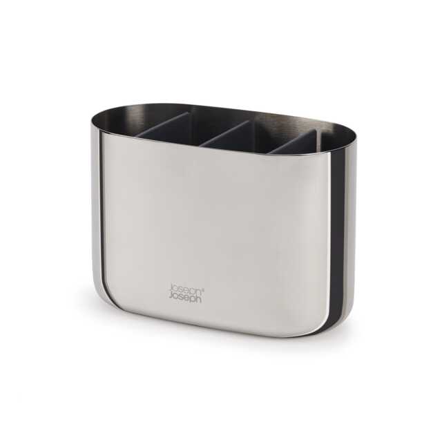 Joseph Joseph EasyStore Luxe Toothbrush Caddy, Large, Stainless Steel - image 1