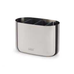 Joseph Joseph EasyStore Luxe Toothbrush Caddy, Large, Stainless Steel - thumbnail 1