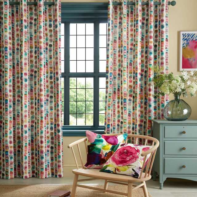 Bluebellgray Tobermory Eyelet Curtains, 229 x 229cm, Multicolour - image 1