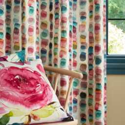 Bluebellgray Tobermory Eyelet Curtains, 229 x 229cm, Multicolour - thumbnail 2