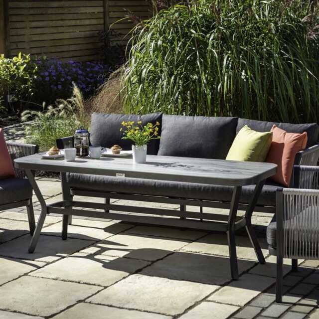 Hartman Dubai Aluminium Garden Sofa Set, 5 Seater, Grey - image 1