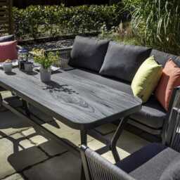 Hartman Dubai Aluminium Garden Sofa Set, 5 Seater, Grey - thumbnail 4