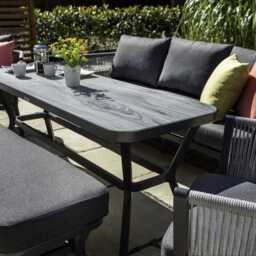 Hartman Dubai Aluminium Garden Sofa Set, 5 Seater, Grey - thumbnail 3