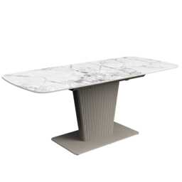 Casa Castello Extending Dining Table, White - thumbnail 2