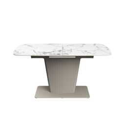 Casa Castello Extending Dining Table, White - thumbnail 1