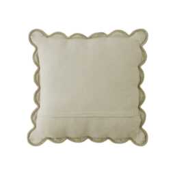 Laura Ashley Brady Scalloped Microfibre Cushion, 43cm x 43cm, Dove Grey - thumbnail 4