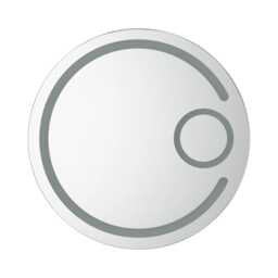 Casa Sorrento Illuminated LED Bathroom Mirror with Magnifier, 70x70cm - thumbnail 1