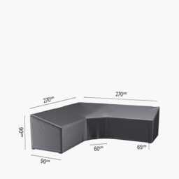 Aerocover Weather Resistant Outdoor Corner Sofa Cover, Large, 270x270x90x65x90cm
