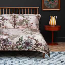 Timorous Beasties Opera Botanica Duvet Set, Single, Opal - thumbnail 1