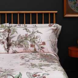 Timorous Beasties Opera Botanica Duvet Set, Single, Opal - thumbnail 2