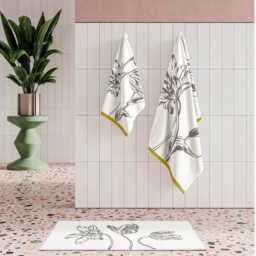 Ted Baker Tulip Bath Sheet, Gold - thumbnail 1