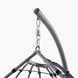 Pacific Lifestyle Lyon Single Garden Hanging Egg Chair, Grey - thumbnail 4