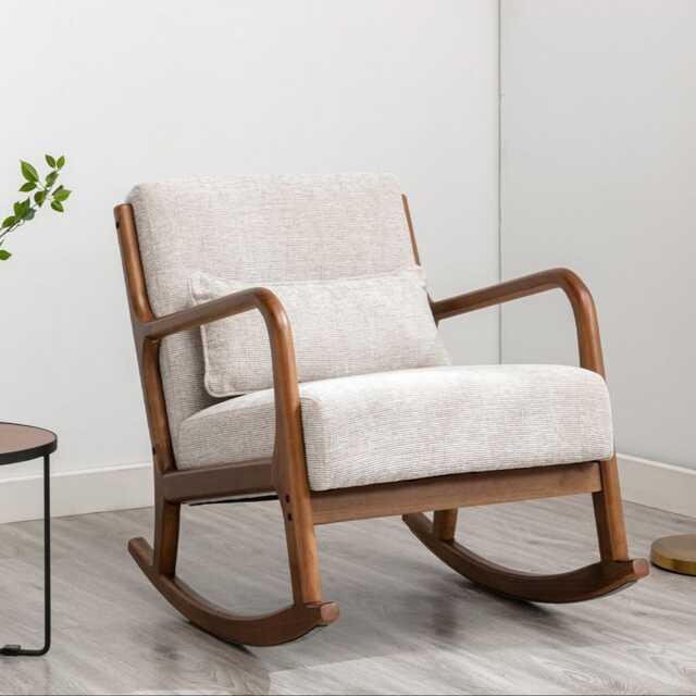 Casa Danna Fabric Rocking Chair, Leto Natural - image 1
