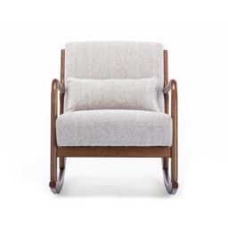 Casa Danna Fabric Rocking Chair, Leto Natural - thumbnail 3