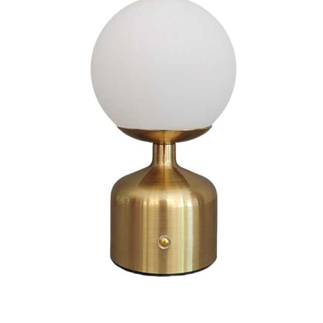 Casa Miami Bulb Touch Lamp, Antique Brass
