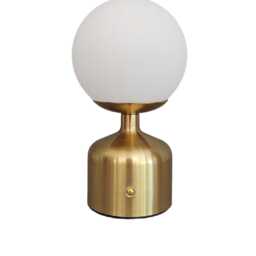 Casa Miami Bulb Touch Lamp, Antique Brass